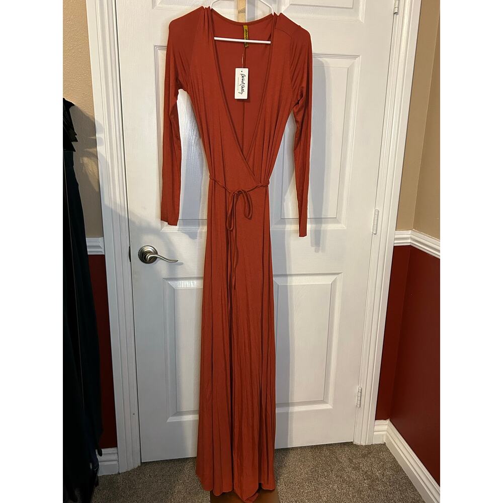 Rachel Pally Long Wrap Dress, Masala, Size Medium, NWT